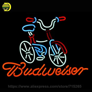 

BUDWEISER BIRK BIKE Neon Light Signs Glass tube neon lamp For room Bedroom Decor Letters led lights grow lightBeer bar signs