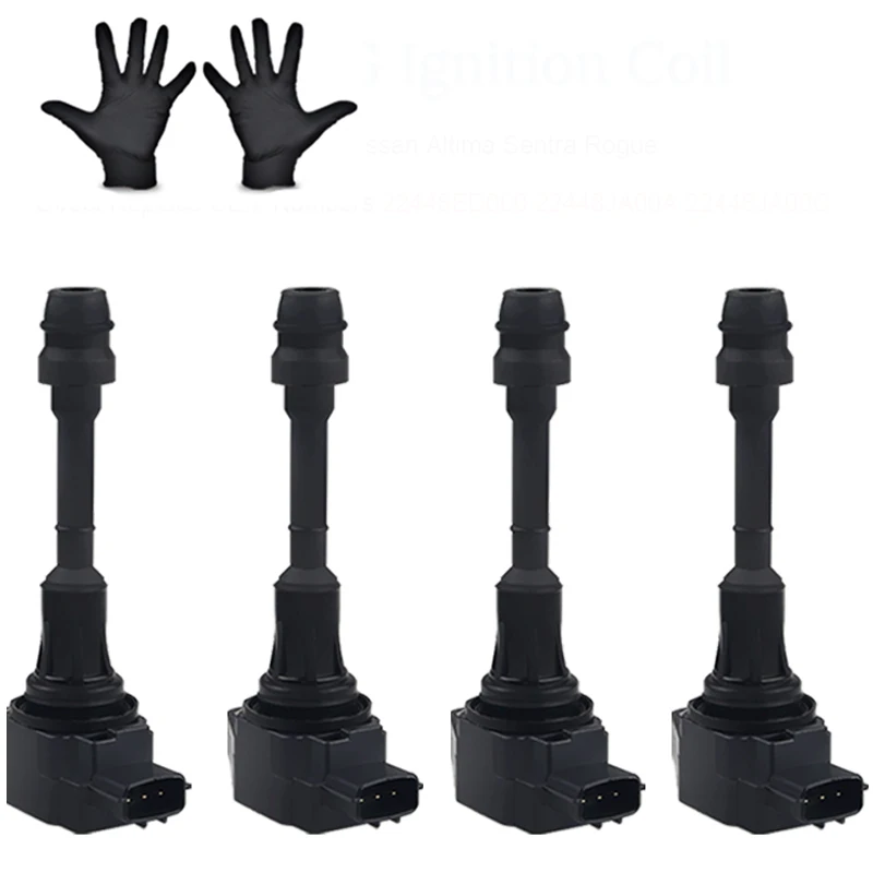 

4 PCS Ignition Coil Pack Replacement for Nissan Altima Sentra Rogue Versa 2009-2014 Cube Replacement for 22448ED000