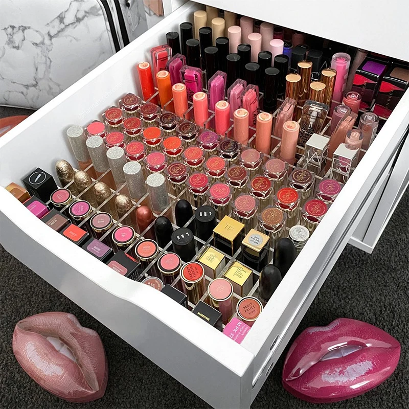 Set Di Divisori Acrilici Anon Per La Cassettiera Malm Di 6 Cassetti, Organizer Per Trucco Rossetto Divisore Cassetto Malm, Divisore Labbra