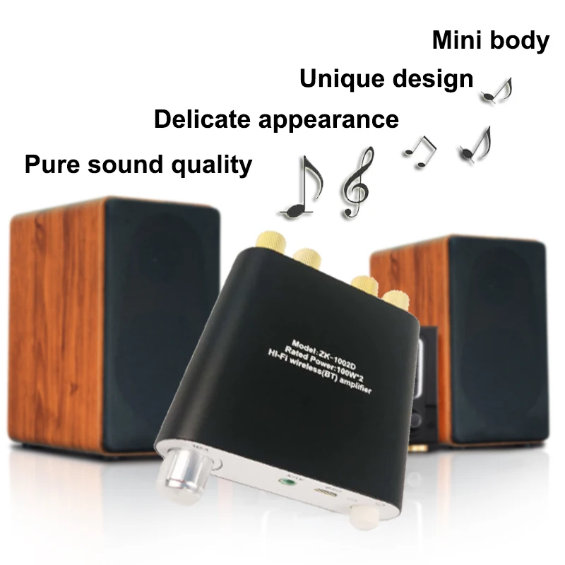 2*100W Bluetooth 5.0 TPA3116D2 Digital Power Audio Amplifier Board TPA3116D2 Stereo HiFi USB Amplificador Home Theater Mini AMP 4