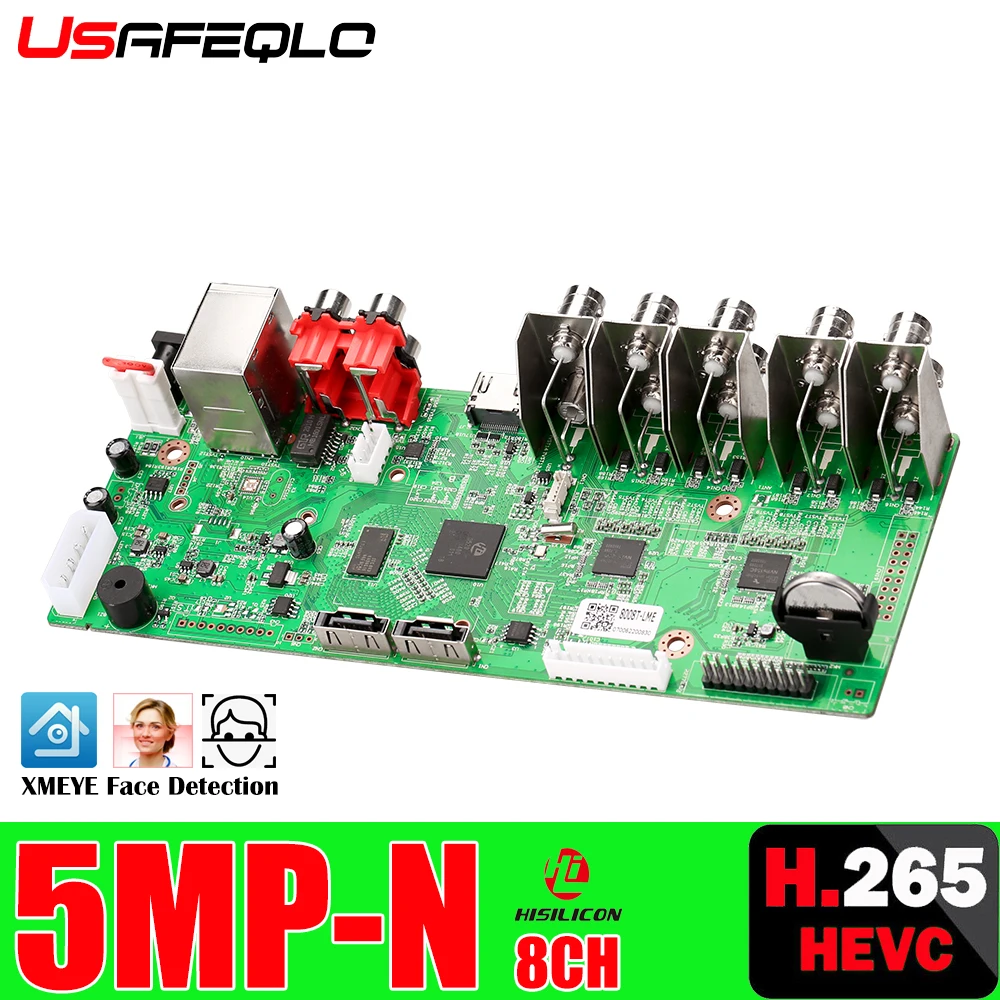 6 в 1 H.265 + 8ch 5MP N AHD DVR доска для аналоговая камера высокого разрешения 4MP 1080P 720 Камера Сэкономьте больше