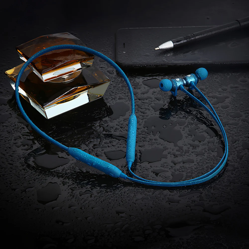 Hanging Neck Wireless V5 0 Bluetooth Earphone Earbuds Stereo In Ear For Huawei Honor 10 iPhone 11 Universal Sports Music Simple