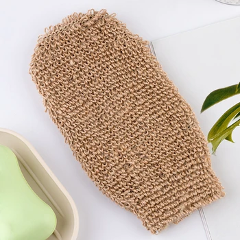 

2pcs/set Natural Exfoliating Back Scrubber Rub Glove Bathroom Cleaning Towel Mitten