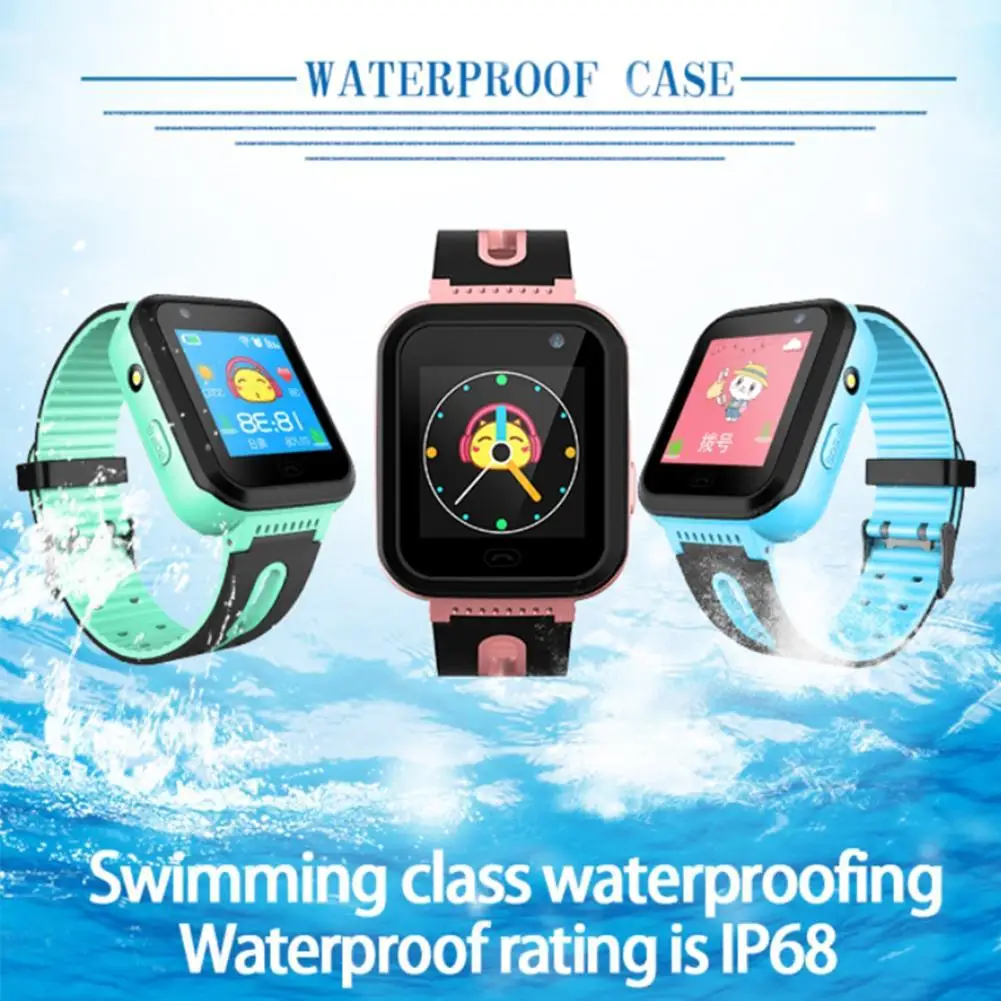 Children Smart Watches GPS tracker watch Location Waterproof Monitoring camera Screen iOS Android Kids Wristwatch