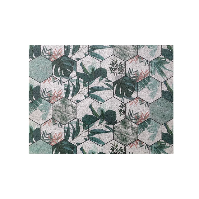 Door Mat Carpet Hallway Bedroom Living Room Balcony Porch Entrance Doormat Dust Removal Waterproof Non-slip Silk Loop Mat Carpet K