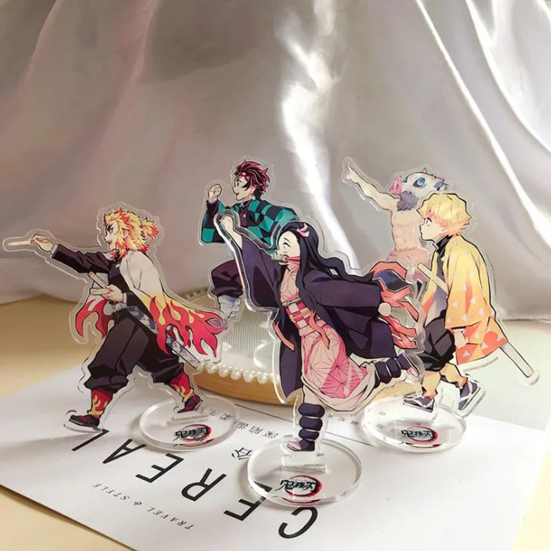 1 шт. милый аниме демон Slayer Kimetsu No Yaiba Tanjirou Nezuko Zenitsu акриловая модель на подставке