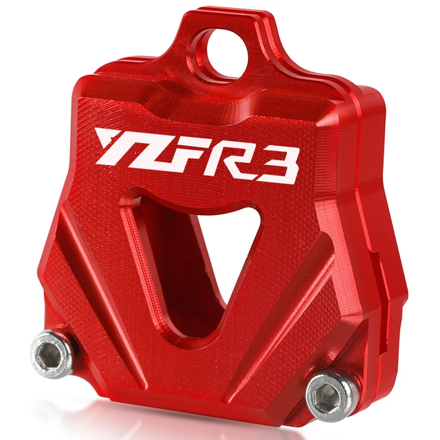 Motorcycle Accessories CNC Key Cover Cap Creative Products Keys Case Shell For Yamaha YZFR25 YZFR6 YZFR3 YZFR1 YZF R25 R6 R3 R1 Red-YZFR3