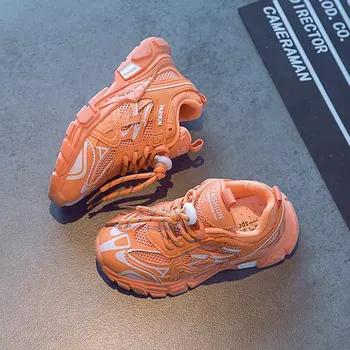 

Kids Sport Shoes Autumn Mesh Breathable Girls Sneakers Non-slip Children Boys Shoes Infant Student Shoes SC211