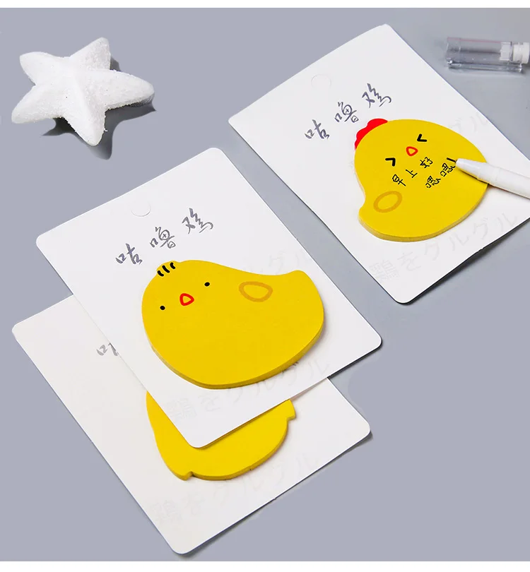 Креативная мультяшная Милая желтая курица post-it note mark memo message note paper N times post office канцелярские принадлежности для школьников, студентов