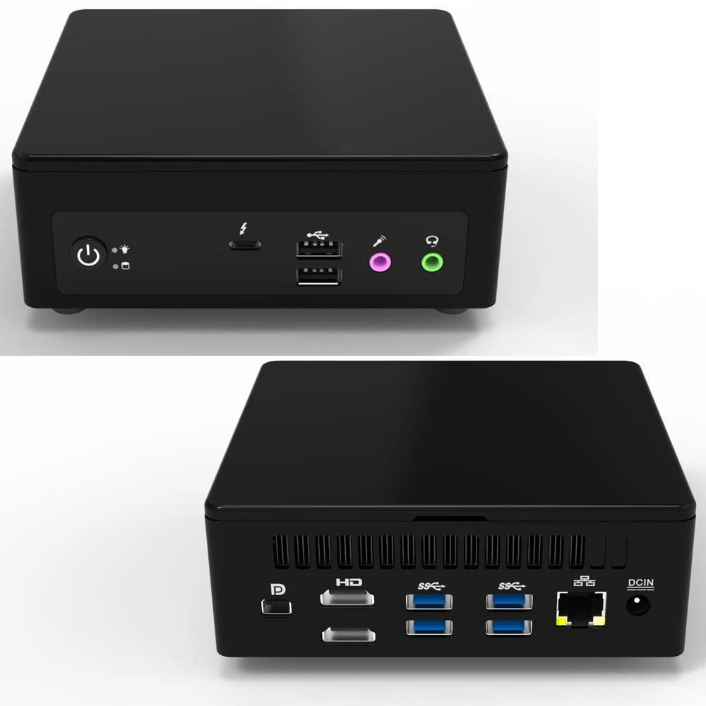 Мини-ПК i7 1165G7 Thunderbolt 4 Windows 11/10 2 * DDR4 M.2 SSD игровой компьютер HDMI DP 8K HD WiFi BT | Компьютеры