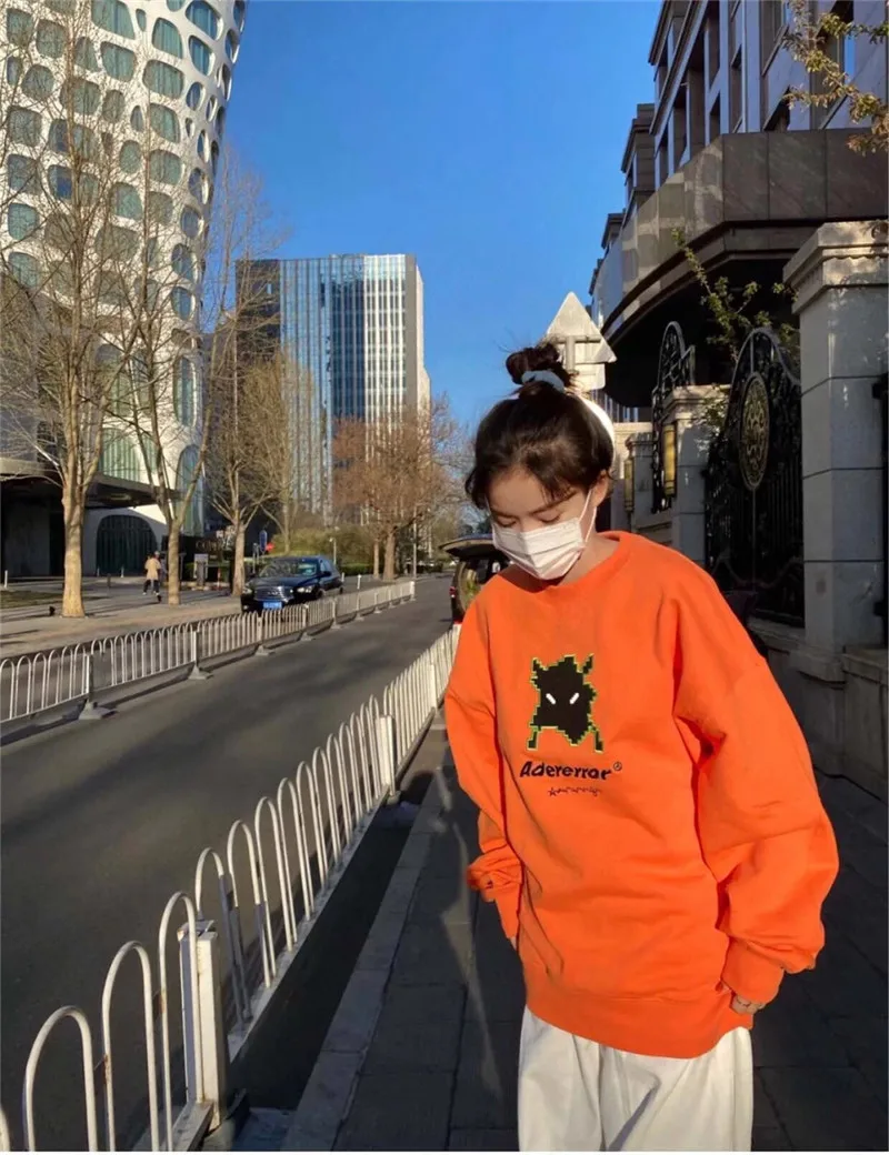 

Adererror Vader Hoodie Monster Invasion Men Women High Quality Crewneck Pullover Embroidery Logo Adererror Sweatshirts