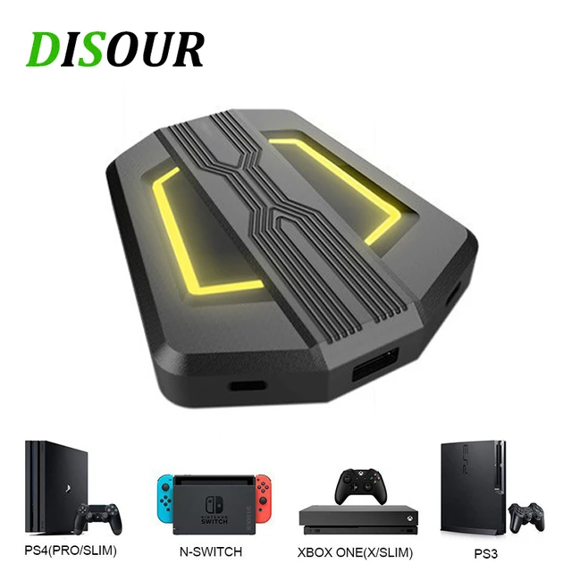 Compatible With Nintendo Switch Game Console Keyboard Mouse PC Converter  For PS4/XBox One/PS3/XBox 360 Game Controller Adapter