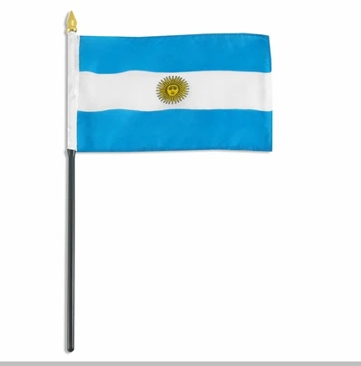 5 шт. флаг Аргентины аргентинский флаг палка Национальный государственный флаг вечерние украшения парады международный фестиваль