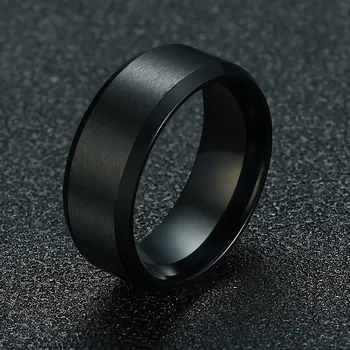 Modyle 2020 New Fashion 8mm Classic Ring Male 316L Stainless Steel Jewelry Wedding Ring For Man