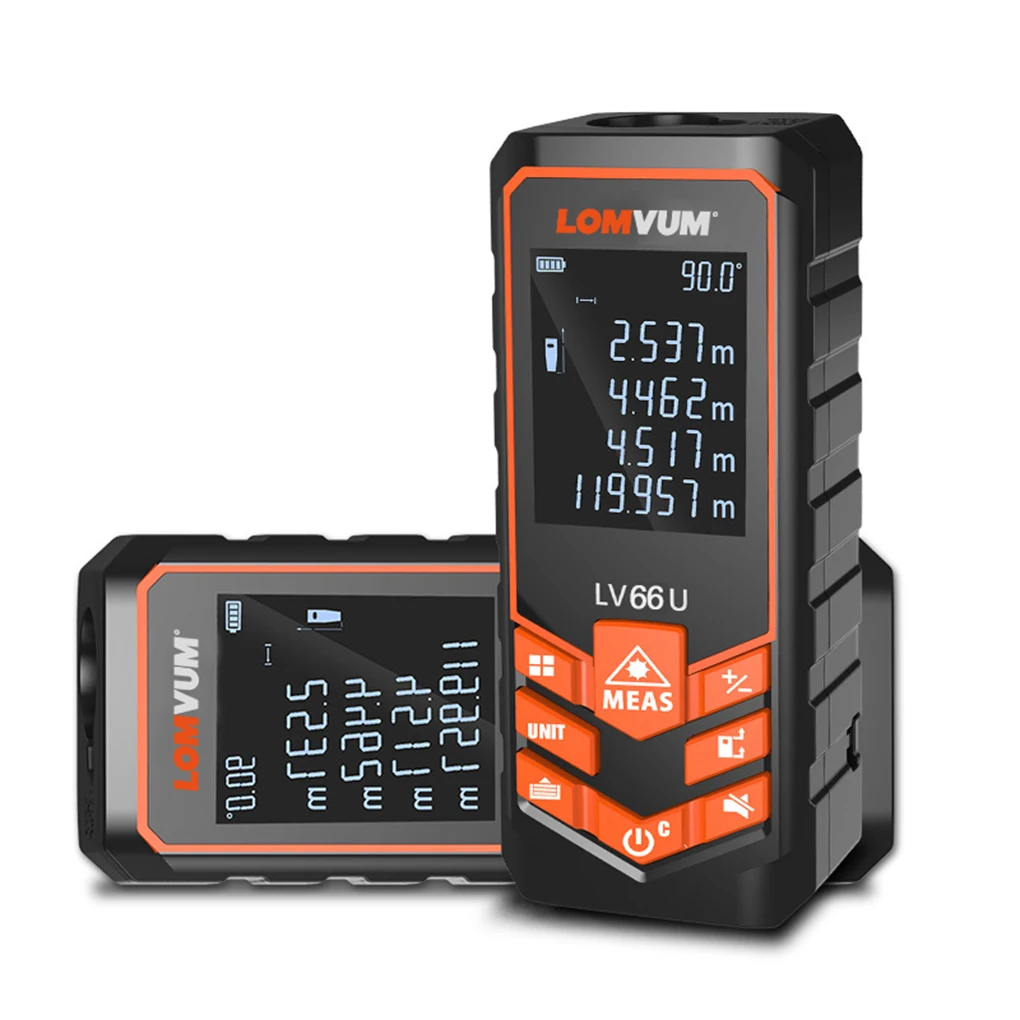 

Lomvum LV66U Handheld Rangefinder Digital Distance Meter Electrical Level Tape Distance Measurer 40m