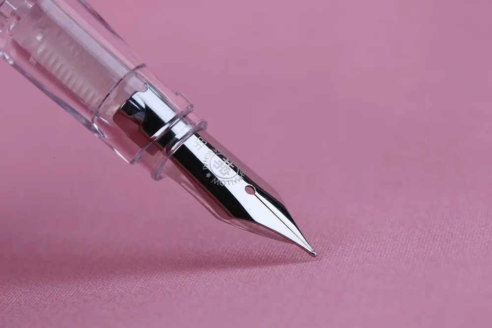 Penbbs 494 прозрачный поршень демонстратор авторучка EF/F Nib оригинальная коробка