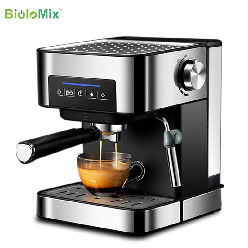 BioloMix 20 Bar Italian Type Espresso Coffee Maker Machine with Milk Frother Wand for Espresso, Cappuccino, Latte and Mocha|Coffee Makers| | - AliExpress