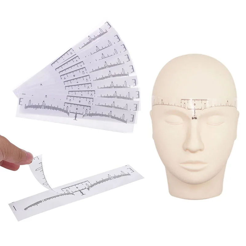

Reusable Semi Permanent Eyebrow Ruler Eyebrow Tattoo Mark Measure Tool Eyebrow Guide Ruler Microblading Calliper Stencil Makeup