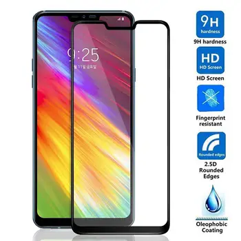 Перейти на Алиэкспресс и купить Полное покрытие экрана протектор для LG W10 W30 X6 G6 G7 G8 Thinq K40 K50 закаленное стекло для LG Q60 Q7 Q9 Stylo 4 5 защитная пленка