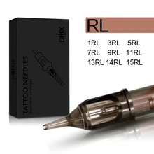 Горячая 10 шт одноразовые иглы для татуировки 1R/3R/5R/7R/9R/11R/13R/14R для полу-перманентный микроблейдинг ручка для татуировки