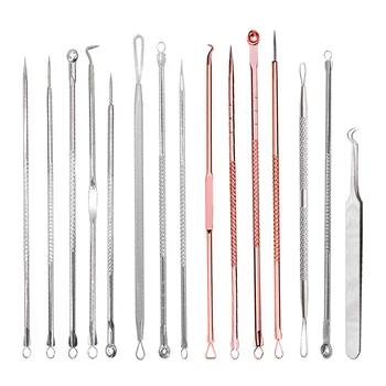 

Blackhead Comedone Acne Pimple Remover Tool for Face Skin Care Tool Blemish Blackhead Acne Needles Tweezer Face Pore Cleaner