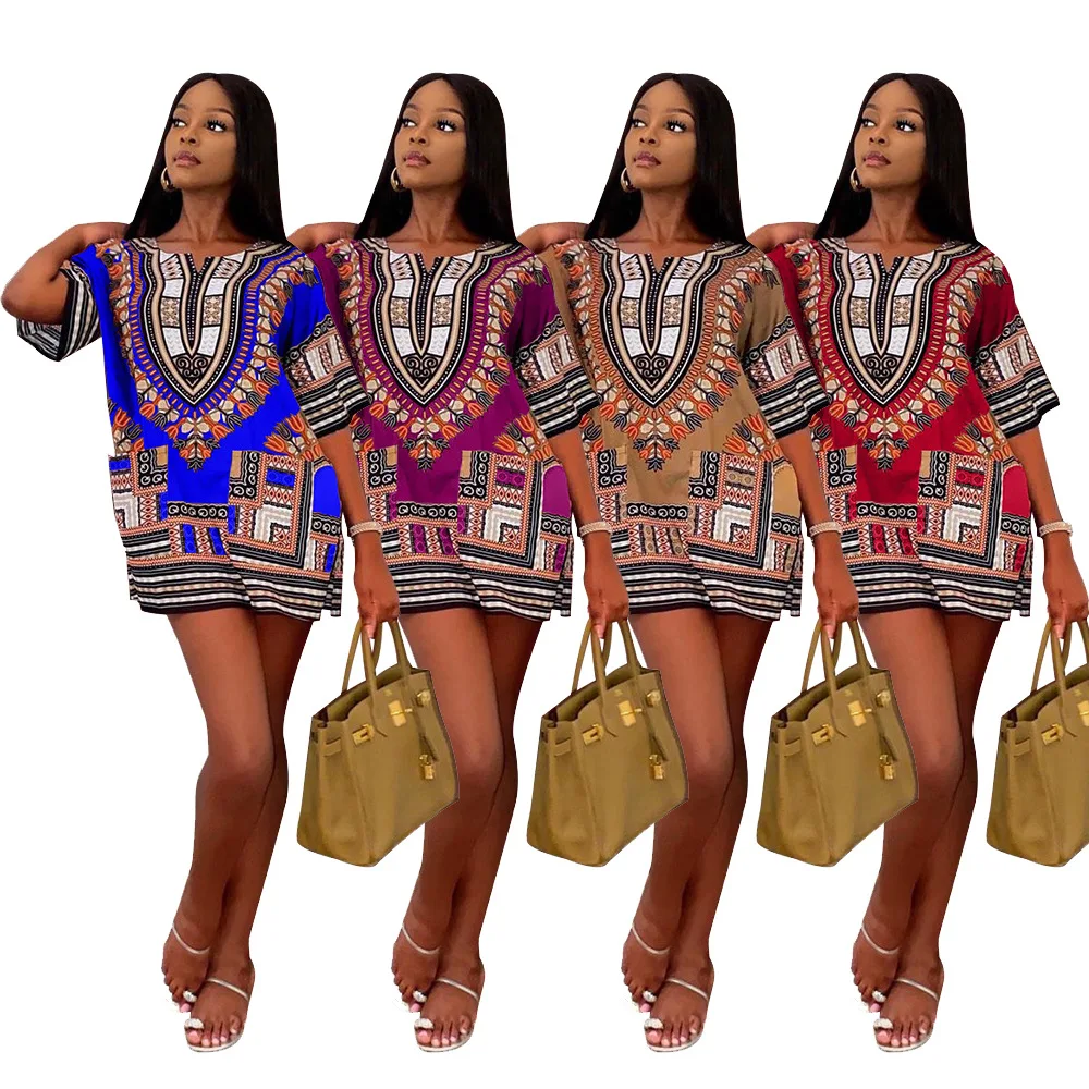 Dashiki fashion design African traditional printed cotton Dashiki T-shirts for unisex Tribal Ethnic Succunct Hippie 2021 Fall african clothing for men dashiki printed single breasted jacket and pants 2 piece set coats blazer ankara outfits suit a2116030