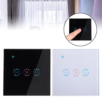 

New Smart Curtain Blinds Control Switch App Wifi Smart Voice Remote Control Switch Household Touch Wireless Curtain Switch