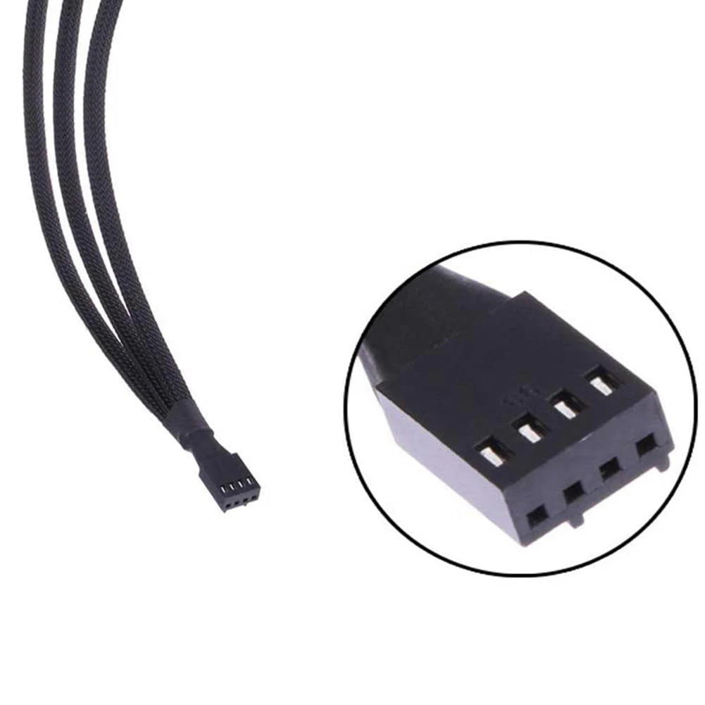27cm Molex To 3 Way 4Pin Fan Adapter for Computer Case Fan / CPU Fan / Mining Cooling Fans