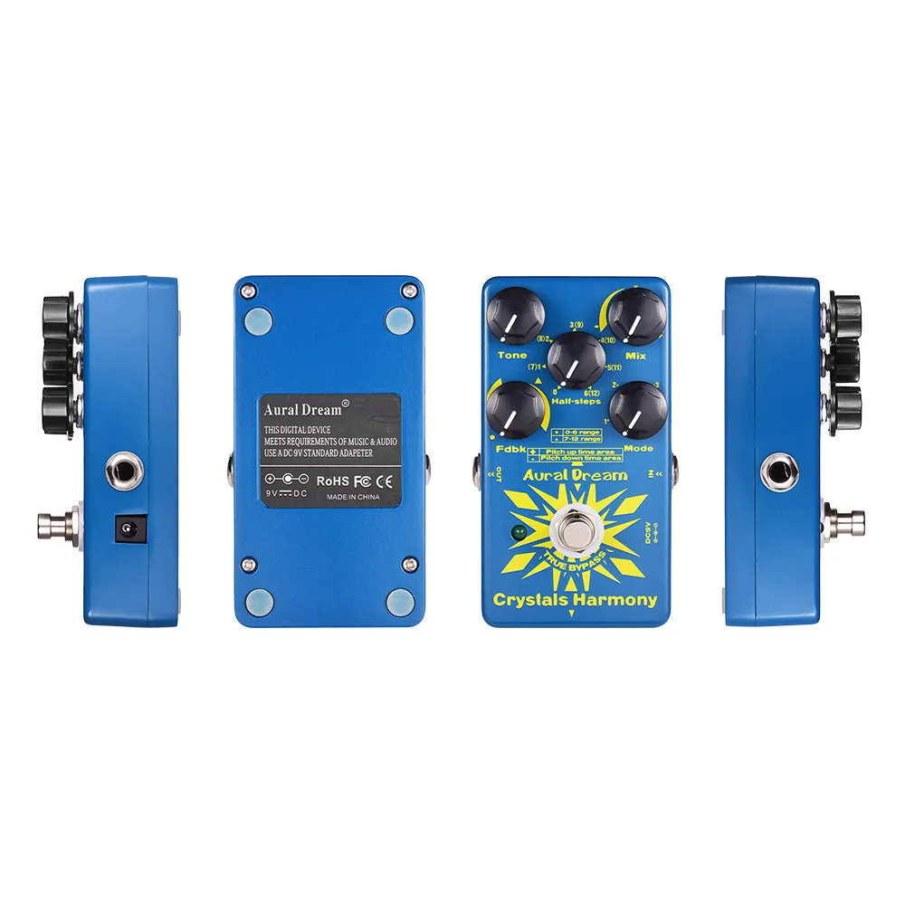 Aural Dream Crystals Harmony Digital Guitar Effect Pedal Creating Crystal Particles Effects True Bypass Single Effects