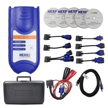

USB Link 24V Heavy Duty Truck OBD2 Scanner Tool Interface with All Adapters