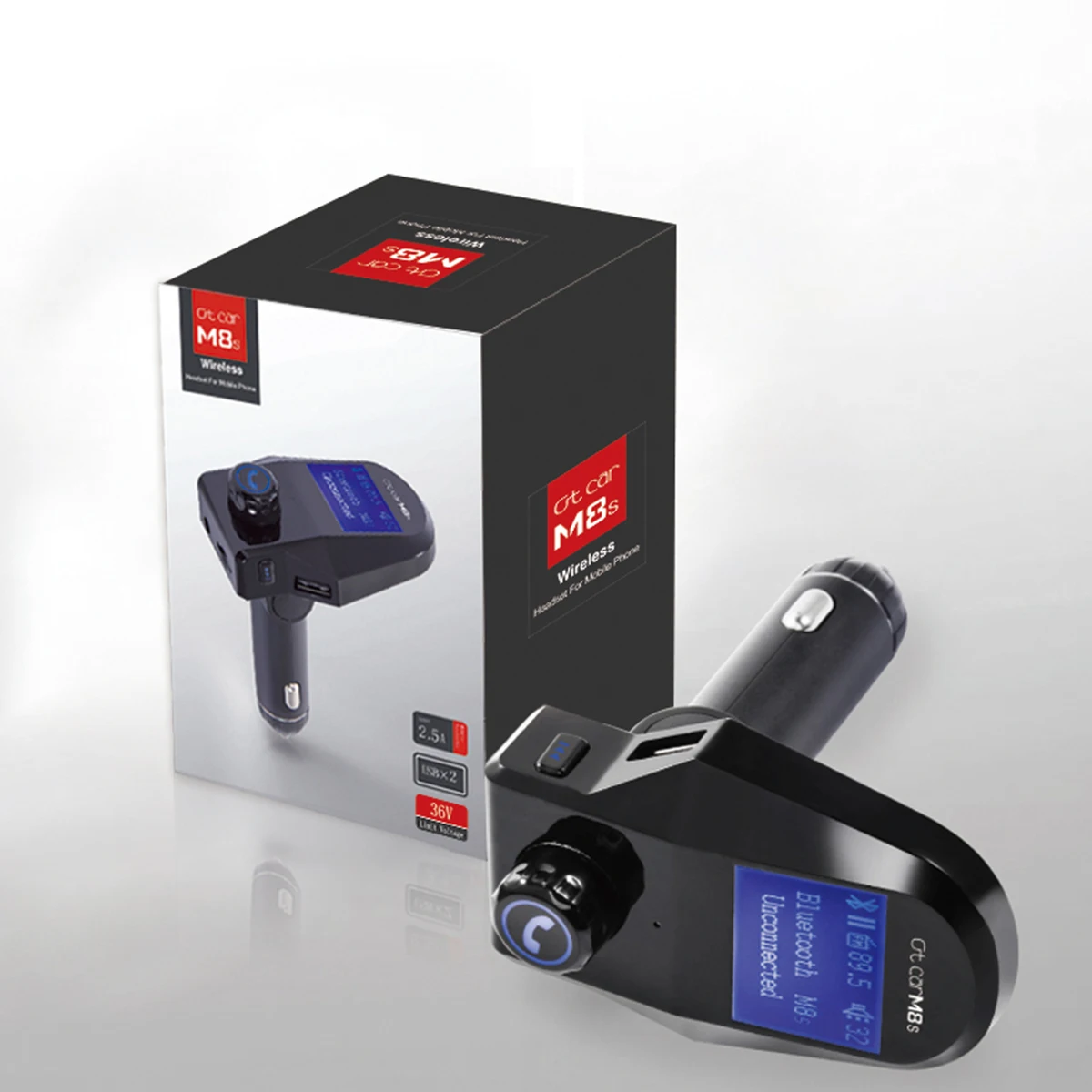 1 шт. fm-плеер светодиодный дисплей USB зарядка Многофункциональный Hands Free плеер Bluetooth подключение USB подключение TF карта MP3-плеер для автомобиля