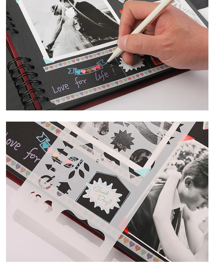 ALBUM PHOTO,White 29x21.5cmLivre de souvenirs pour Album Photo, 40