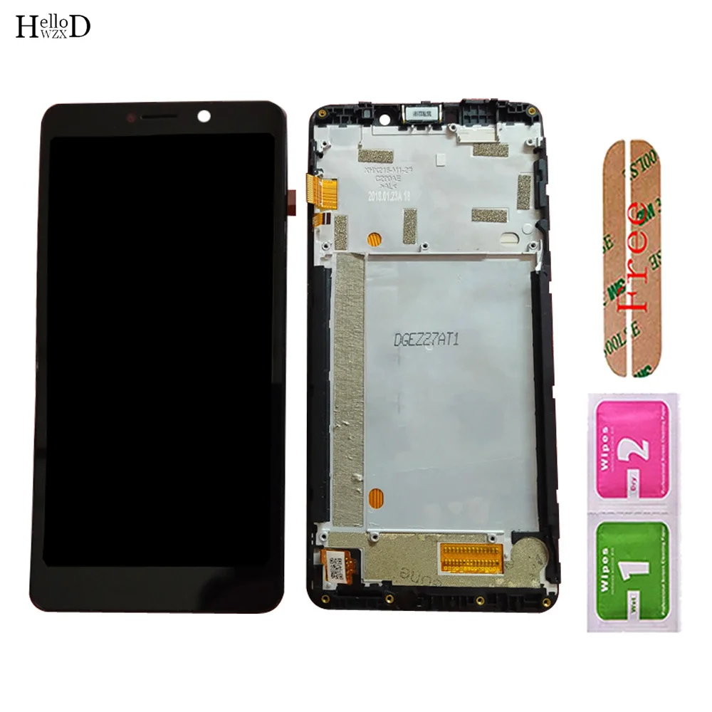 

Мобильный ЖК-дисплей для Wiko Tommy3 W_C200SN C201, ЖК-дисплей + кодирующий преобразователь сенсорного экрана в сборе с рамными инструментами