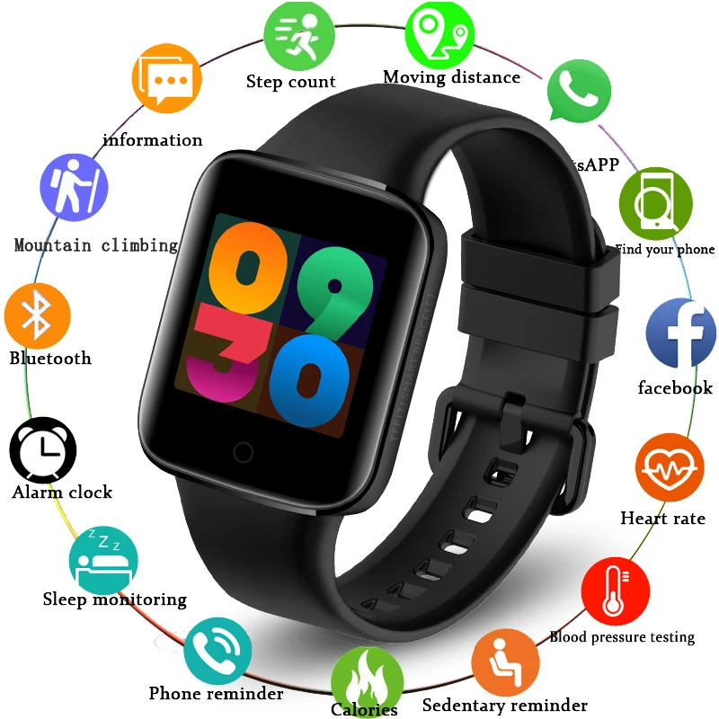 

LIGE New Smart Watch Men Body Temperature Measurement Sports Fitness SmartWatch Women Heart Rate Measure Monitor Smart Bracelet