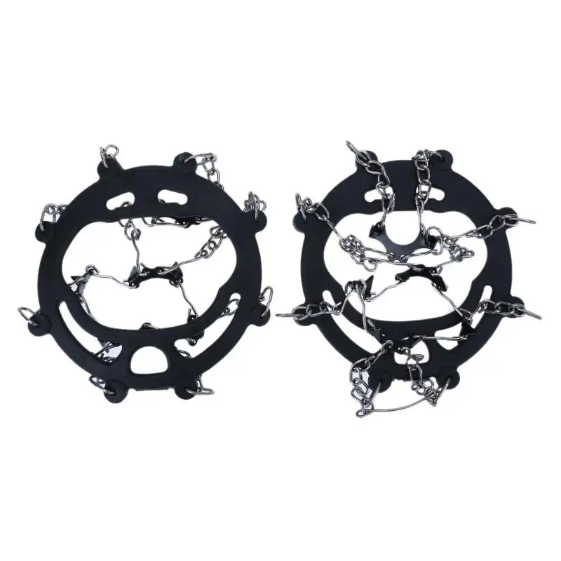 

2pcs 8-Teeth Shoe Boot Anti-Slip Cleats Crampon Chains for Hiking Climbing