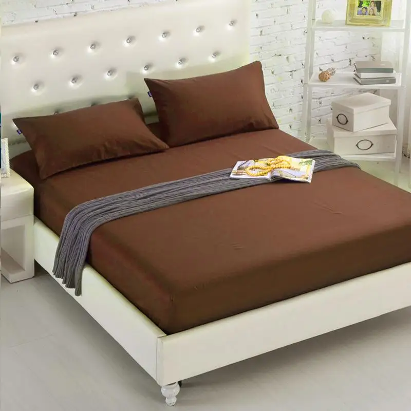 Fitted-Sheet-Mattress-Cover-Solid-Color-Sanding-Bedding-Linens-Bed-Sheets-With-Elastic-Band-Double-Queen (7)