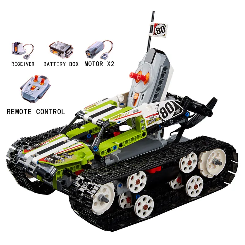 

20033 Technic The RC Track Remote-control Racer 397PCS Model Building Kits Building Blocks Compatible with Legoe Brick 42065