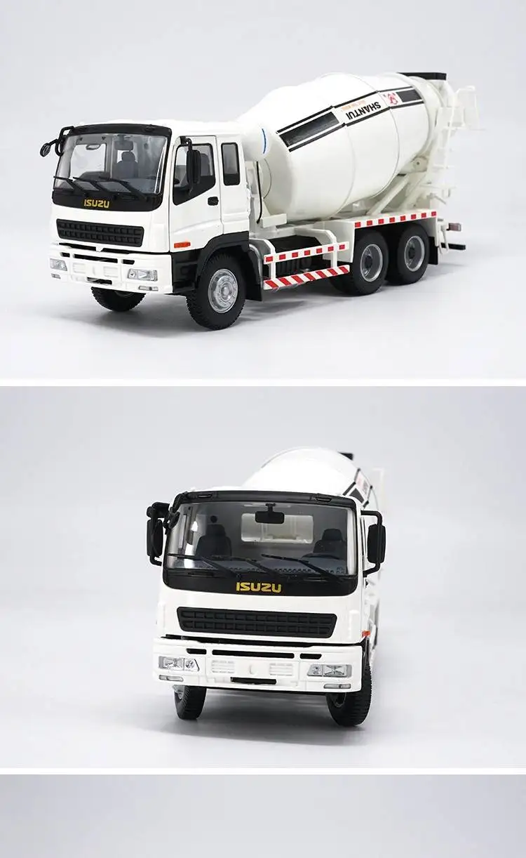 Авторизованный подлинный 1/35 ISUZU SHANTUI китайский Бетономешалка литой игрушечный Миксер Модель для рождественского подарка, Коллекционирование