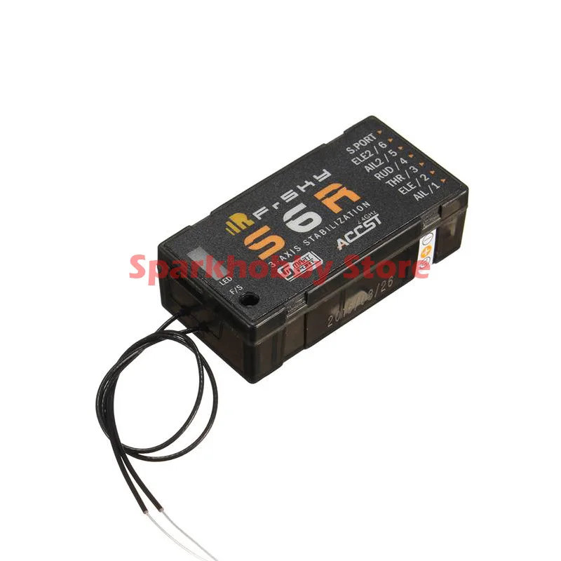 Receptor FrSky S6R 6CH con estabilization de 3 ejes con compatibilidad de telemetria de los inteligente con FrSky