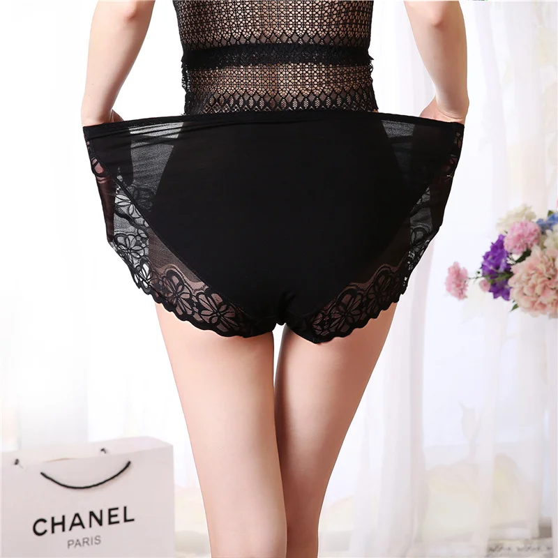Трусики женские кружевные прозрачные с высокой талией 4 шт. 175 кг|Женские трусики|