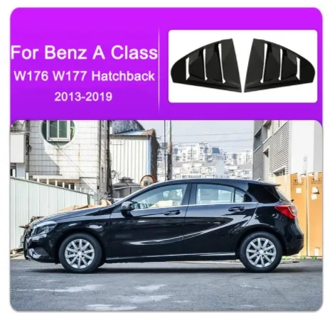 Для Mercedes Benz A Class W176 W177 хэтчбек CLA C Class W117 C117 W205 Автомобильная задняя дверь оконные жалюзи отделка наклейки аксессуары - Название цвета: A class