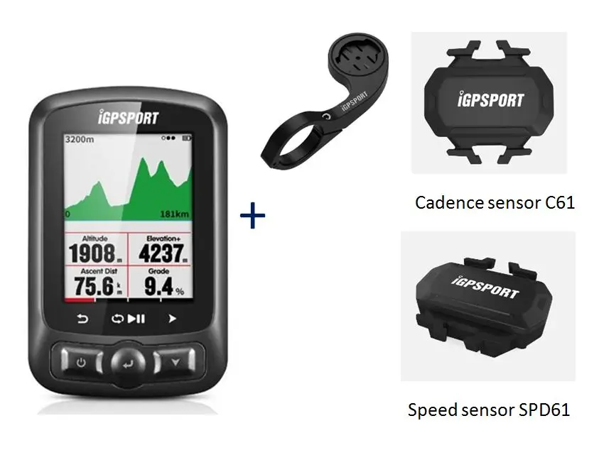 Цветной экран циклический компьютер gps iGS618 i gps порт gps трекер на велосипед навигация Спидометр IPX7 3000 часов хранения данных - Цвет: f