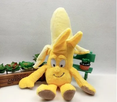 Бабочка плюшевая кукла пчела Божья коровка мягкие игрушки для детей подарок на день рождения Рождество - Цвет: Banana