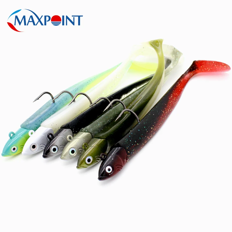 Enhanced Soft Bait Fishing Lure Set - 11cm Flexible Swing Tail with 20g Jig Head