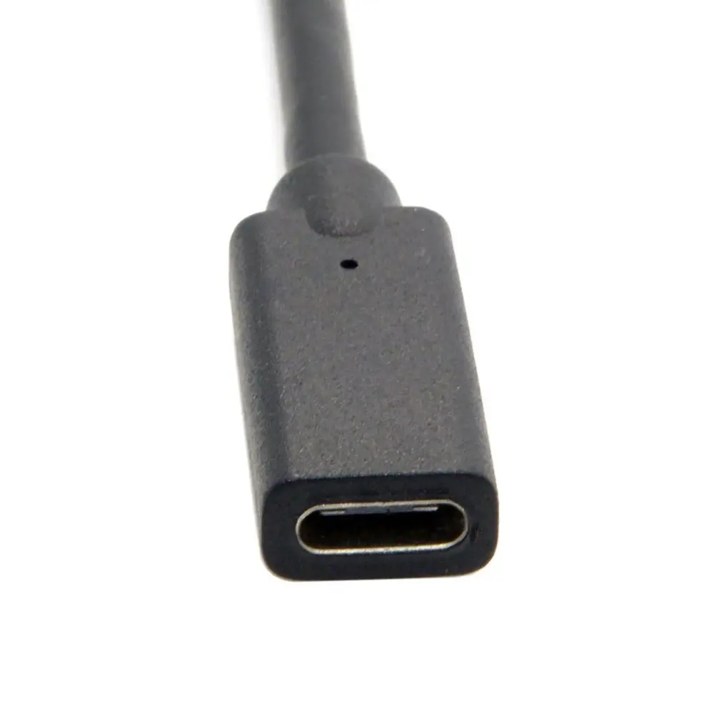 USB 3,1 C папа-USB-C женский 90D прямоугольный Удлиненный кабель для передачи данных 20 см