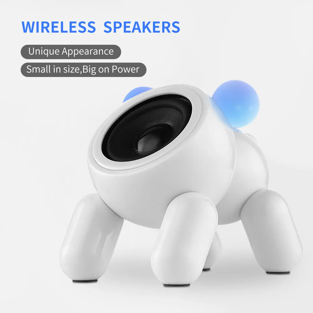 Yulass портативный мини Bluetooth стерео динамик милый щенок стиль беспроводной
