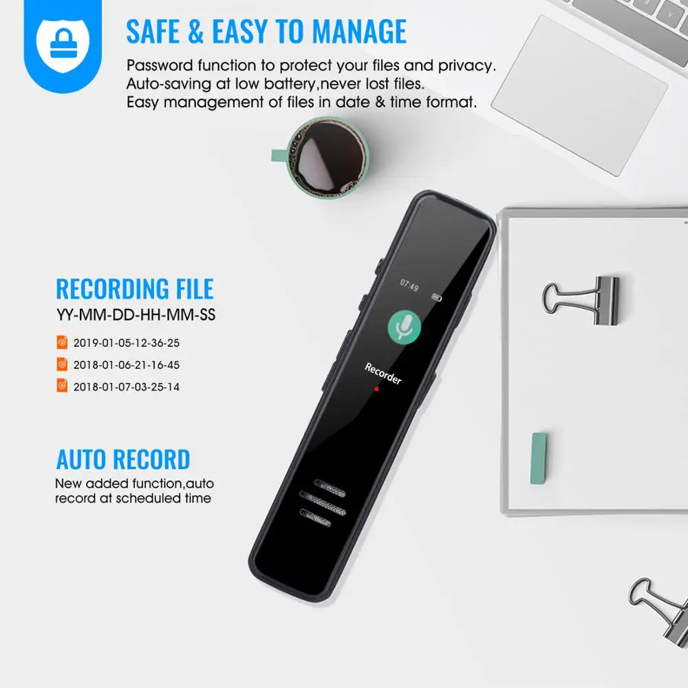 Профессиональная ручка с голосовой активацией Mini USB 8 ГБ 16 32 цифровой Аудио