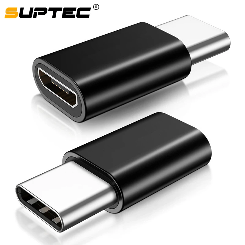 SUPTEC 10 Pack USB Adapter USB Type C Male to Micro USB Female OTG Adapter Type C Converter Connector for Macbook Samsung S9 S8|Mobile Phone Cables|   - AliExpress