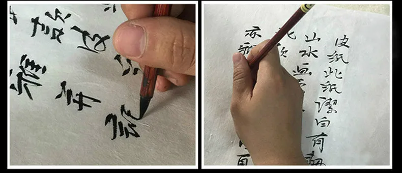 Malerei Xuan Papier Chinesische Kalligraphie Yunlong Faser Papier Alte Handwerk Halb Reif Reis Papier 10 blätter Rijstpapier Papel Arroz – Detail 2