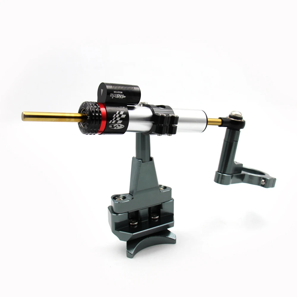 Damper Set - Titaniu Для Kawasaki Ninja 400 Ninja400- мотоциклетный рулевой Стабилизатор демпфер Монтажный кронштейн комплект - Цвет: Damper Set - Titaniu
